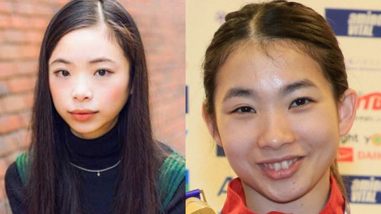 左:趣里　右: 松友美佐紀