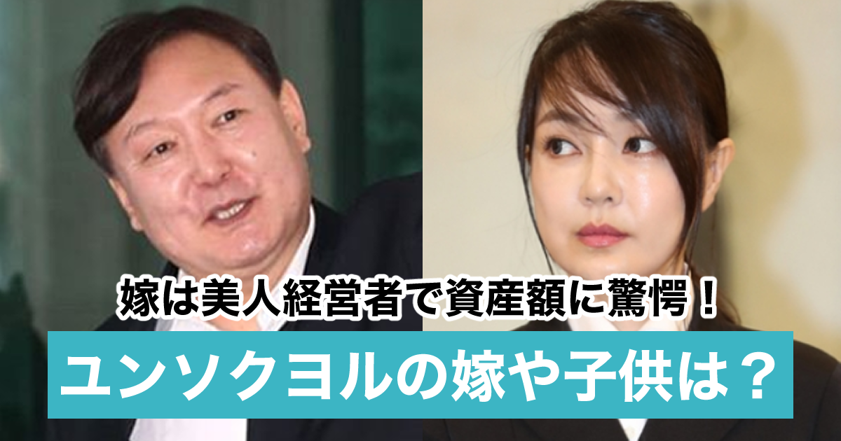 顔画像 尹錫悦 ユンソクヨル に子供は 嫁は美人経営者で資産 億円 Sukima