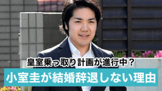 小室圭が結婚を辞退しない理由5つ!録音で秋篠宮家を脅迫?皇室乗っ取り計画が進行中?