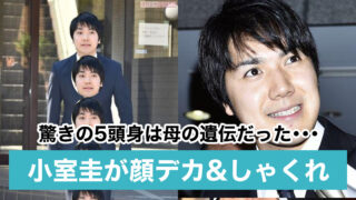 【画像】小室圭が顔デカい&しゃくれでスタイル最悪!5等身で身長が低いのは母の遺伝?
