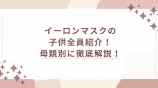 イーロンマスク　子供　母親